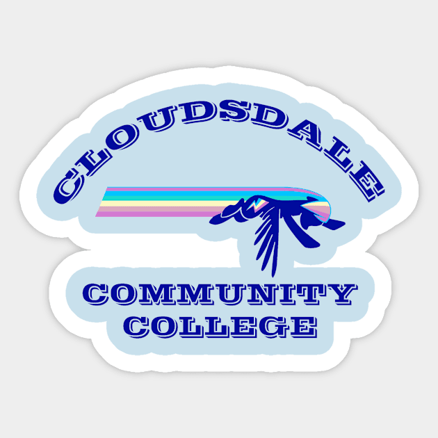 Cloudsdale Community College Sticker by xanthestar